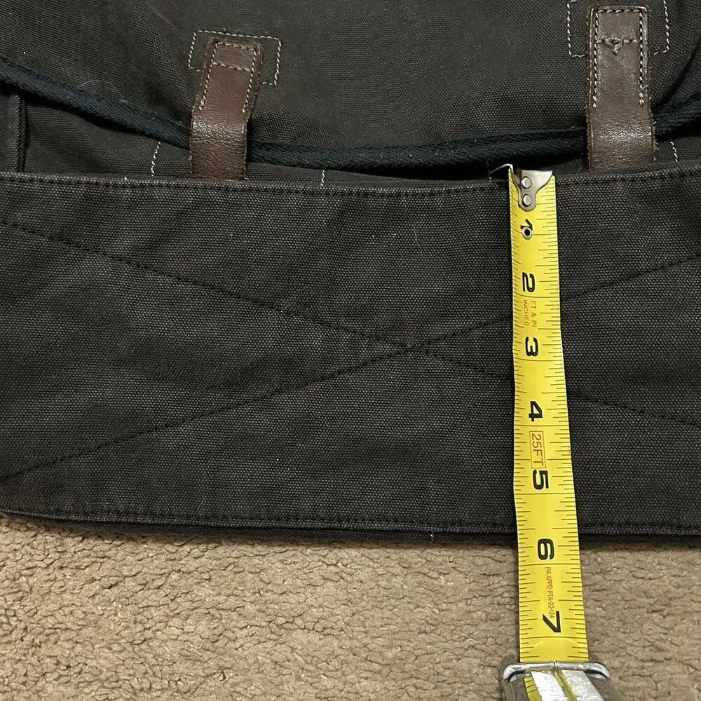 American Eagle Men’s Y2K Messenger Bag Canvas And Leather Vintage